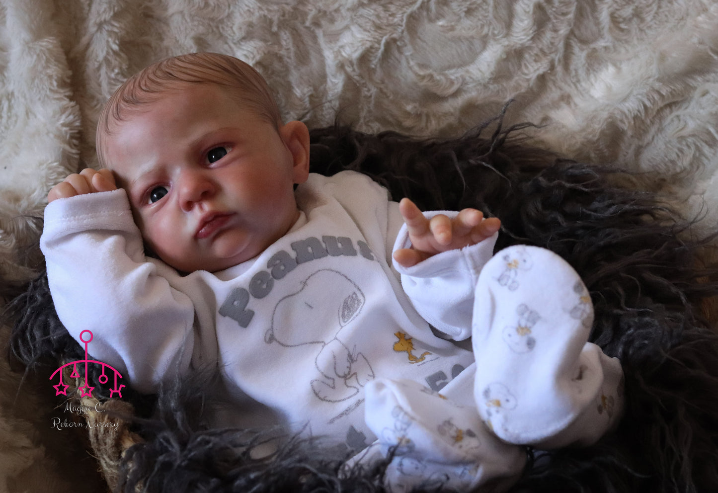 Claudio open eyes custom order Reborn baby