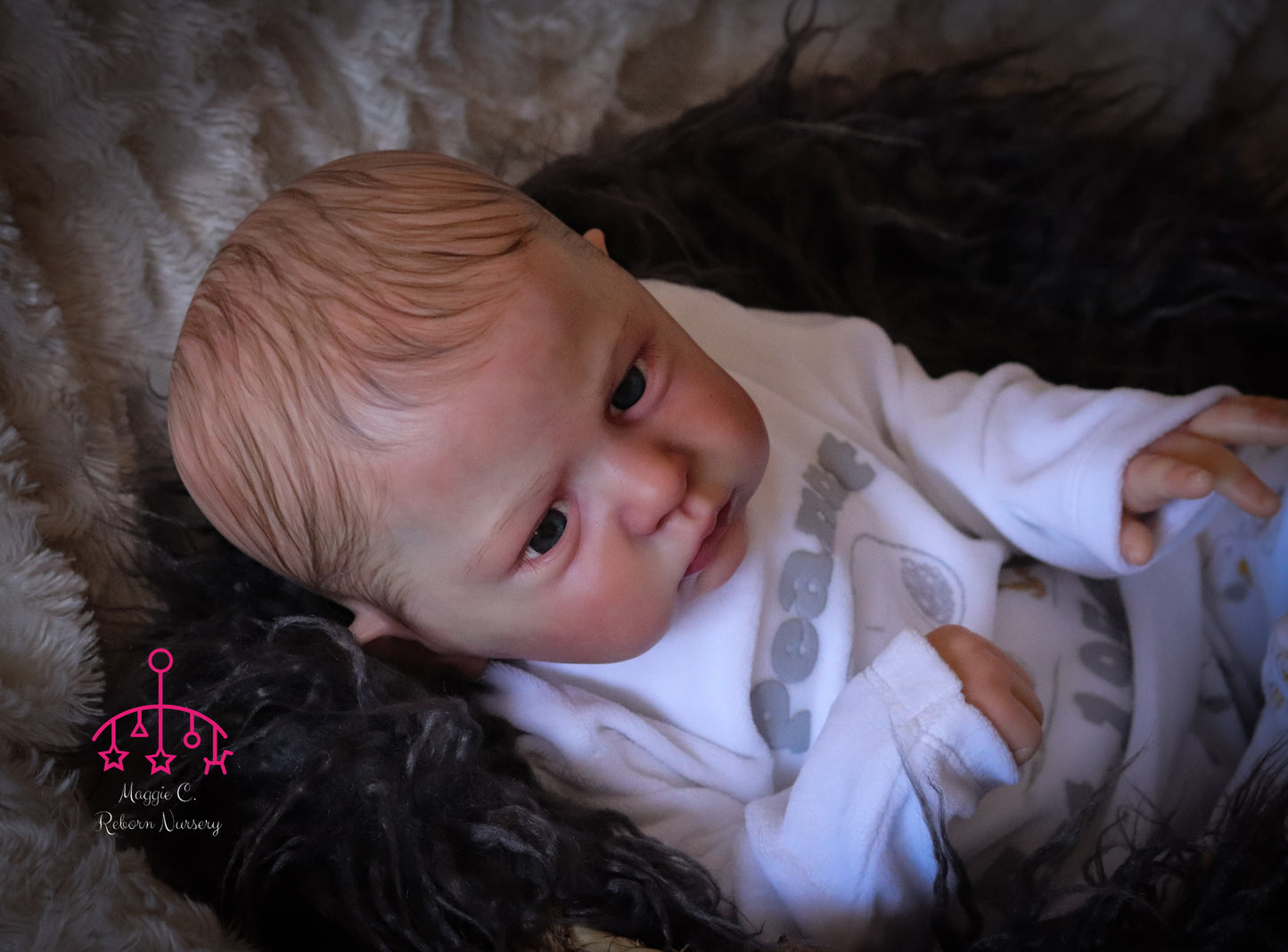 Claudio open eyes custom order Reborn baby