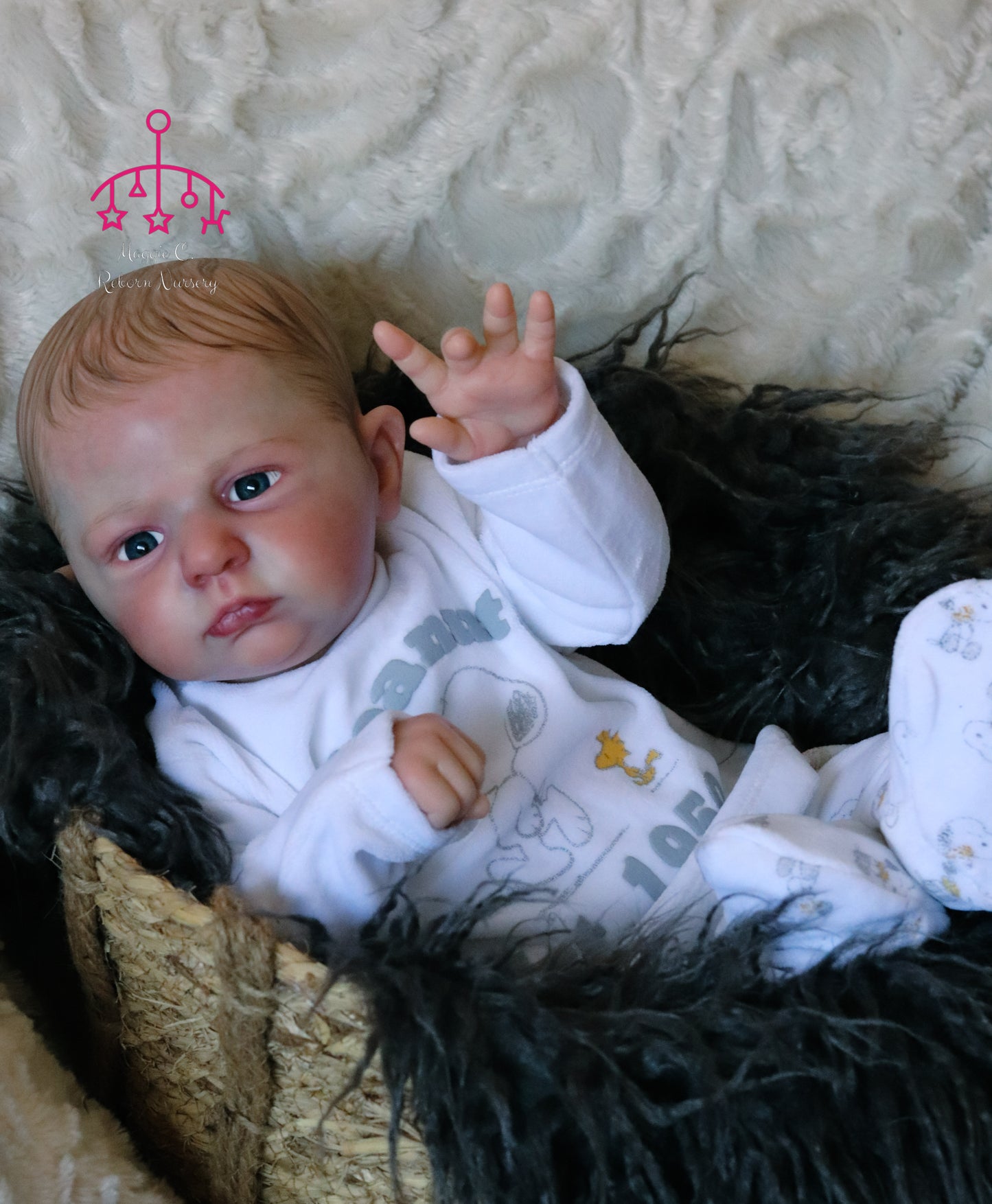 Claudio open eyes custom order Reborn baby