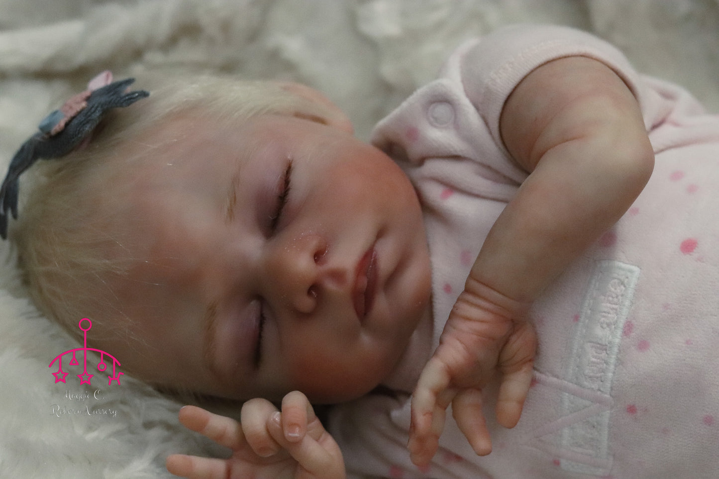 Diana closed eyes custom order reborn baby