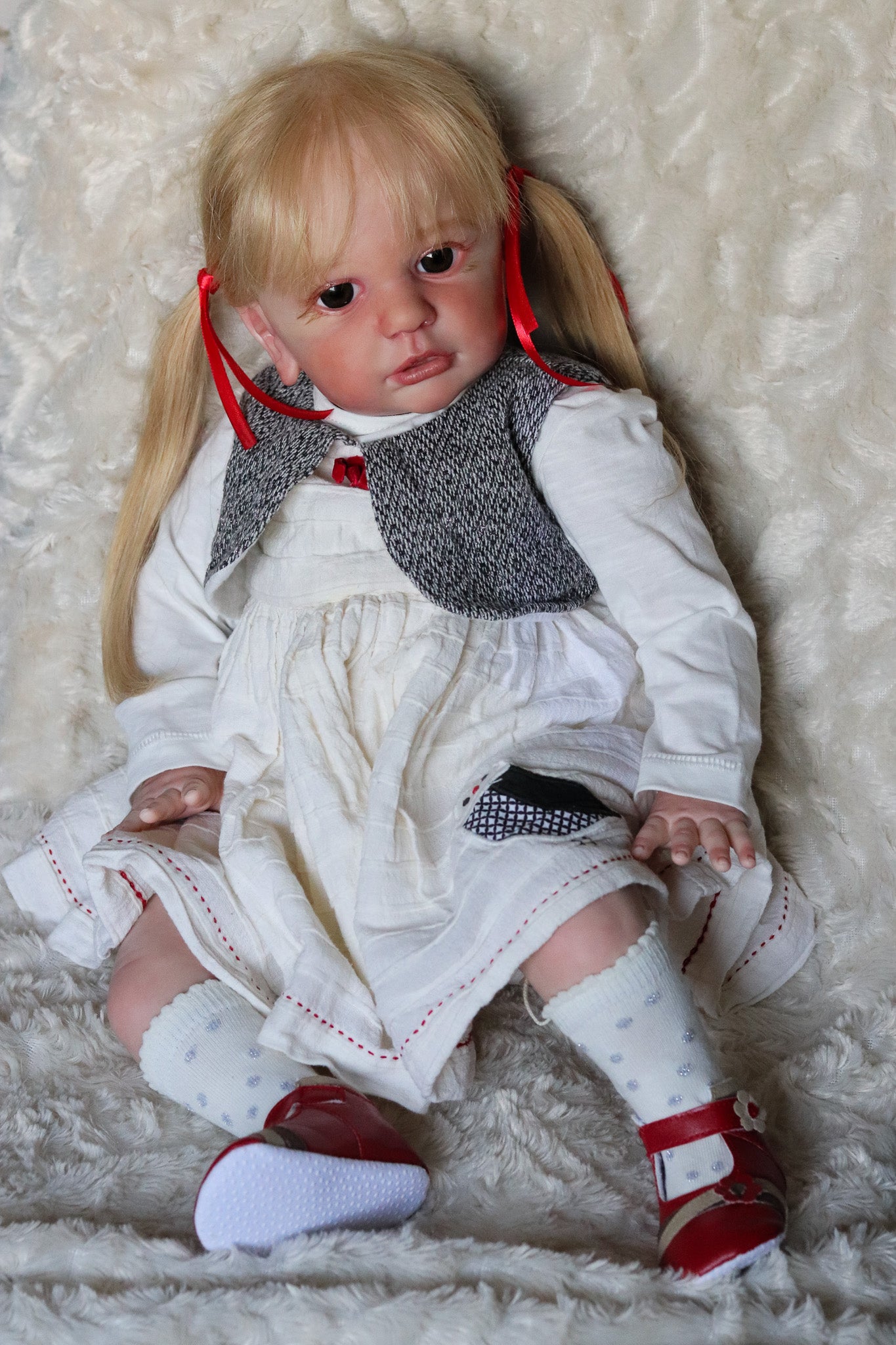 Alice open eyes custom order Reborn baby Todder