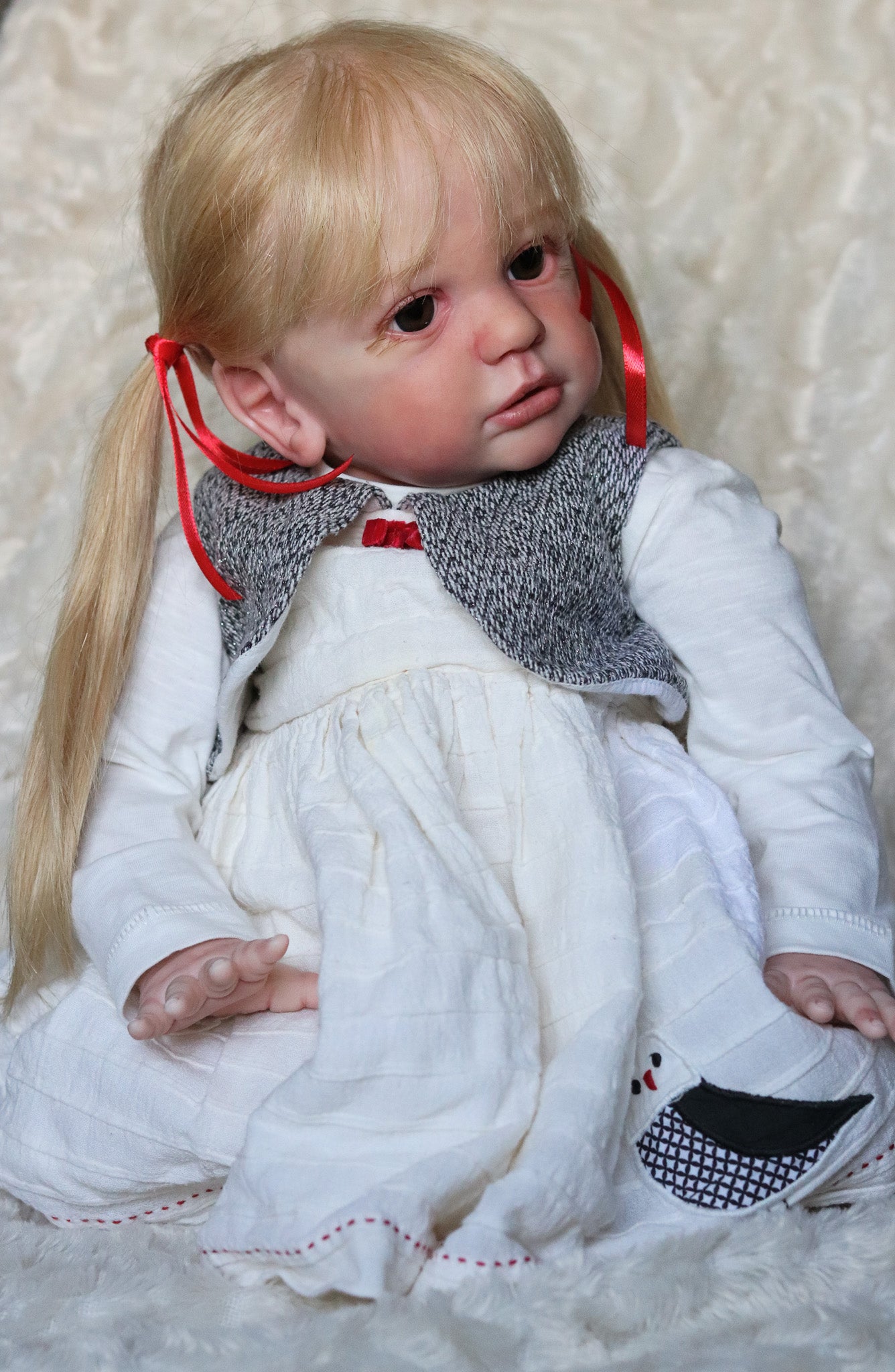 Alice open eyes custom order Reborn baby Todder