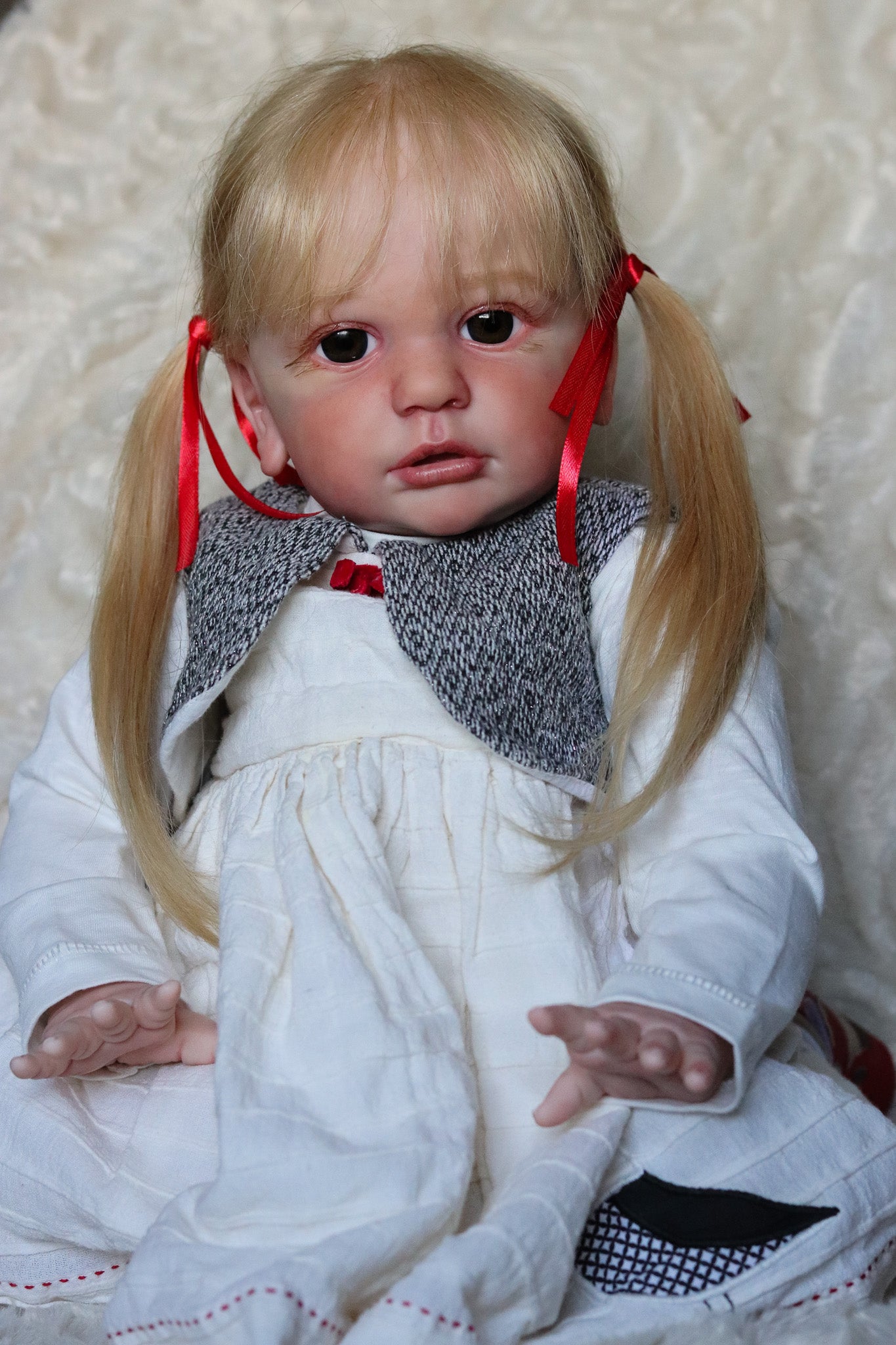 Alice open eyes custom order Reborn baby Todder