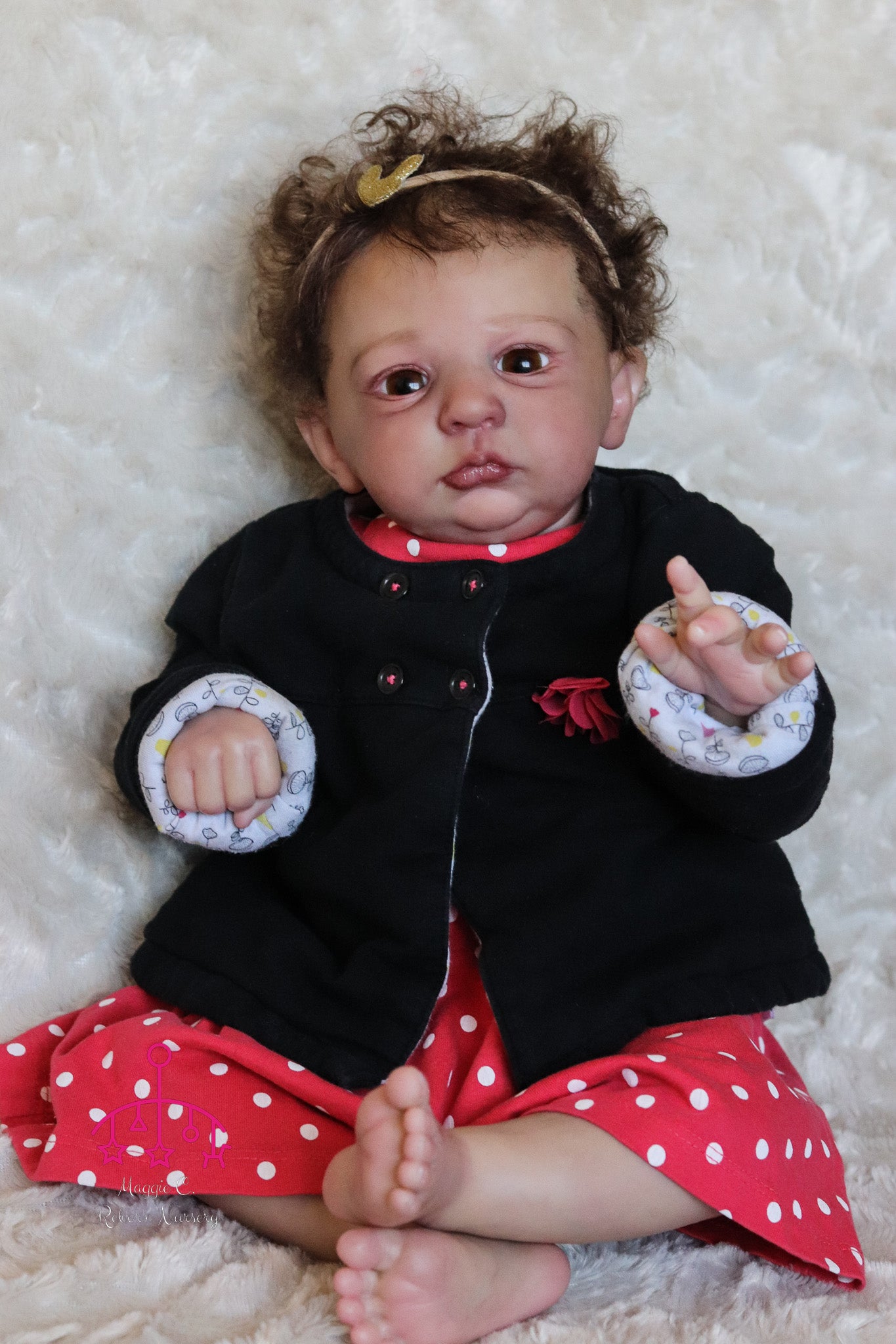 Claudio open eyes custom order Reborn baby