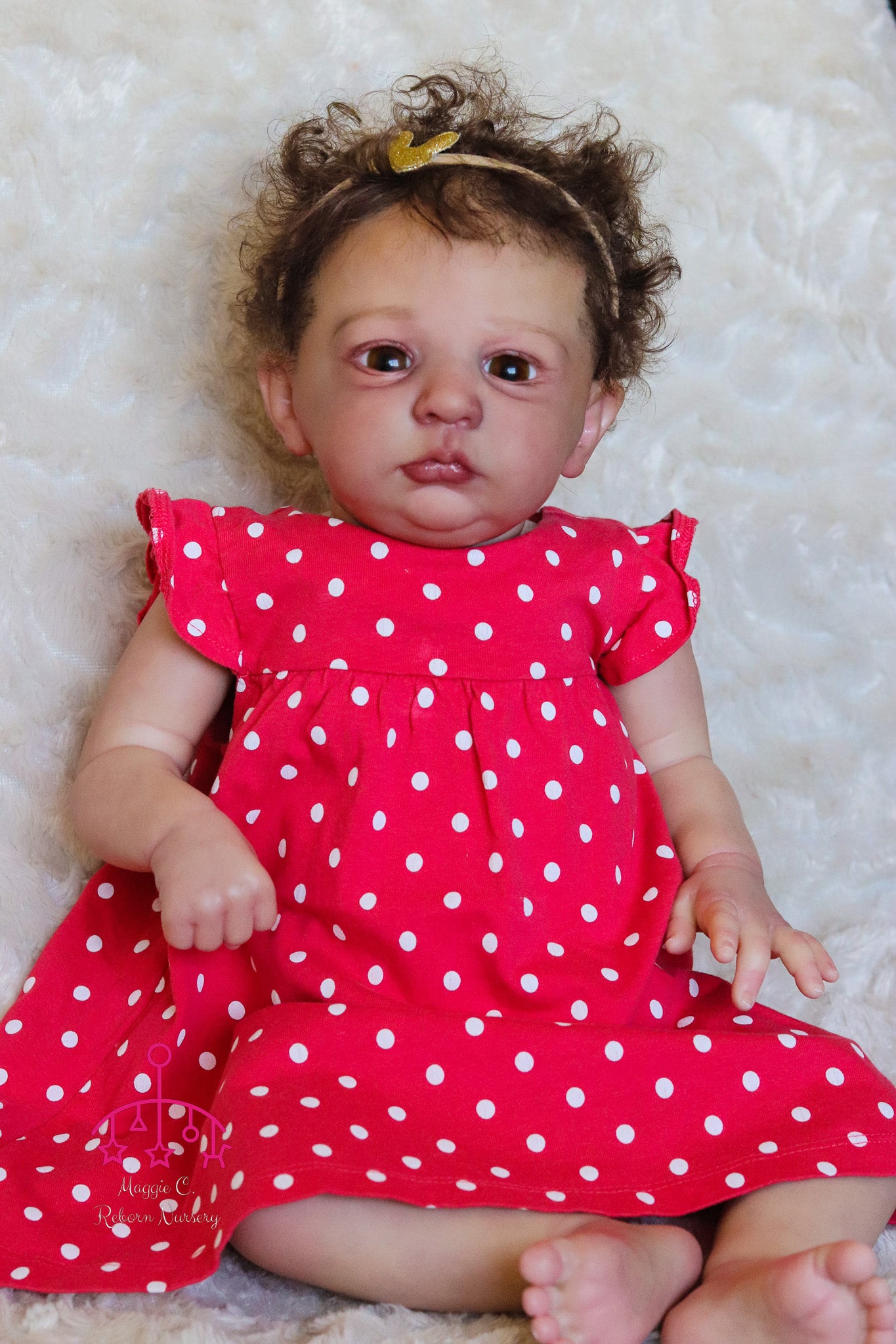 Claudio open eyes custom order Reborn baby