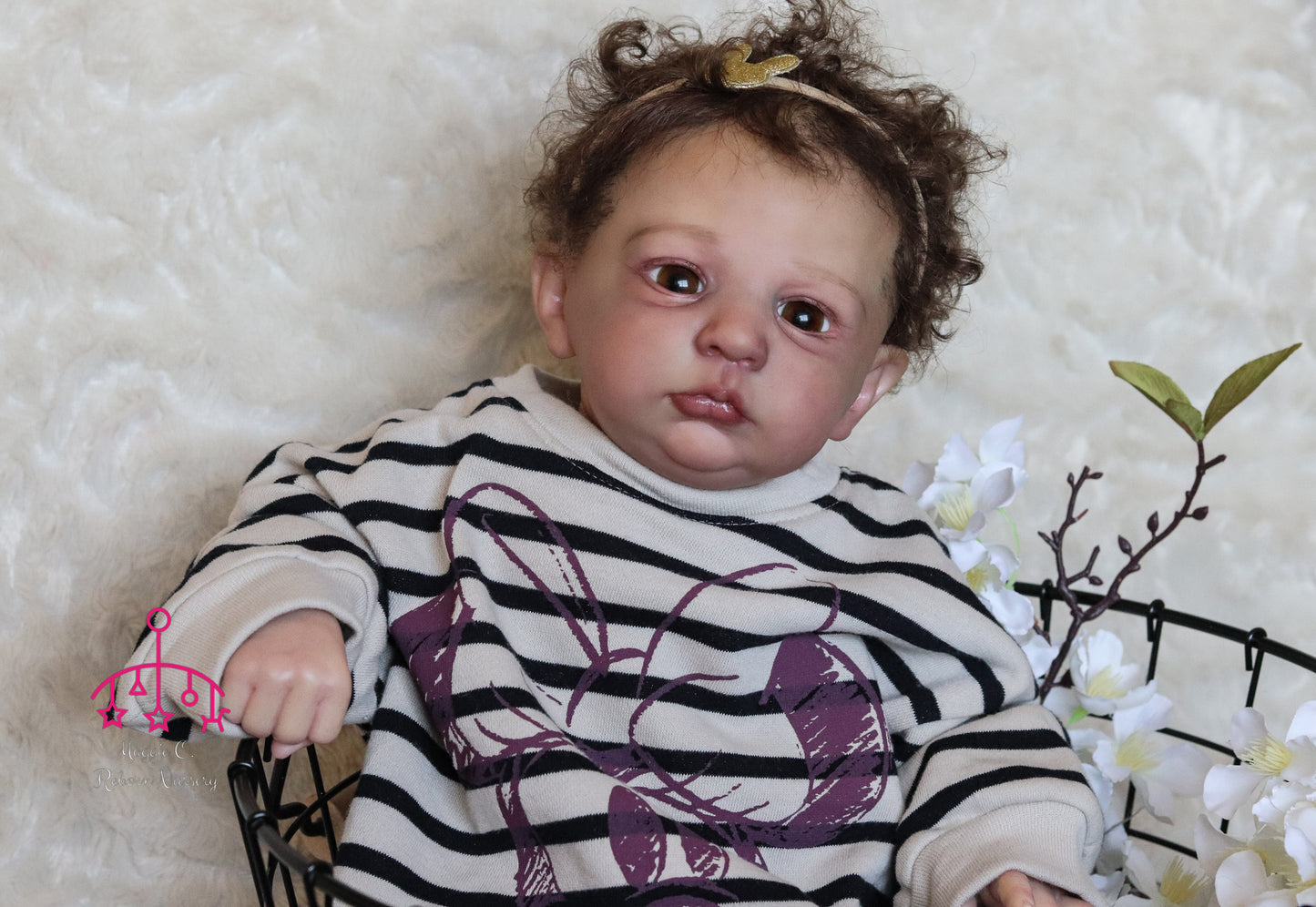 Claudio open eyes custom order Reborn baby