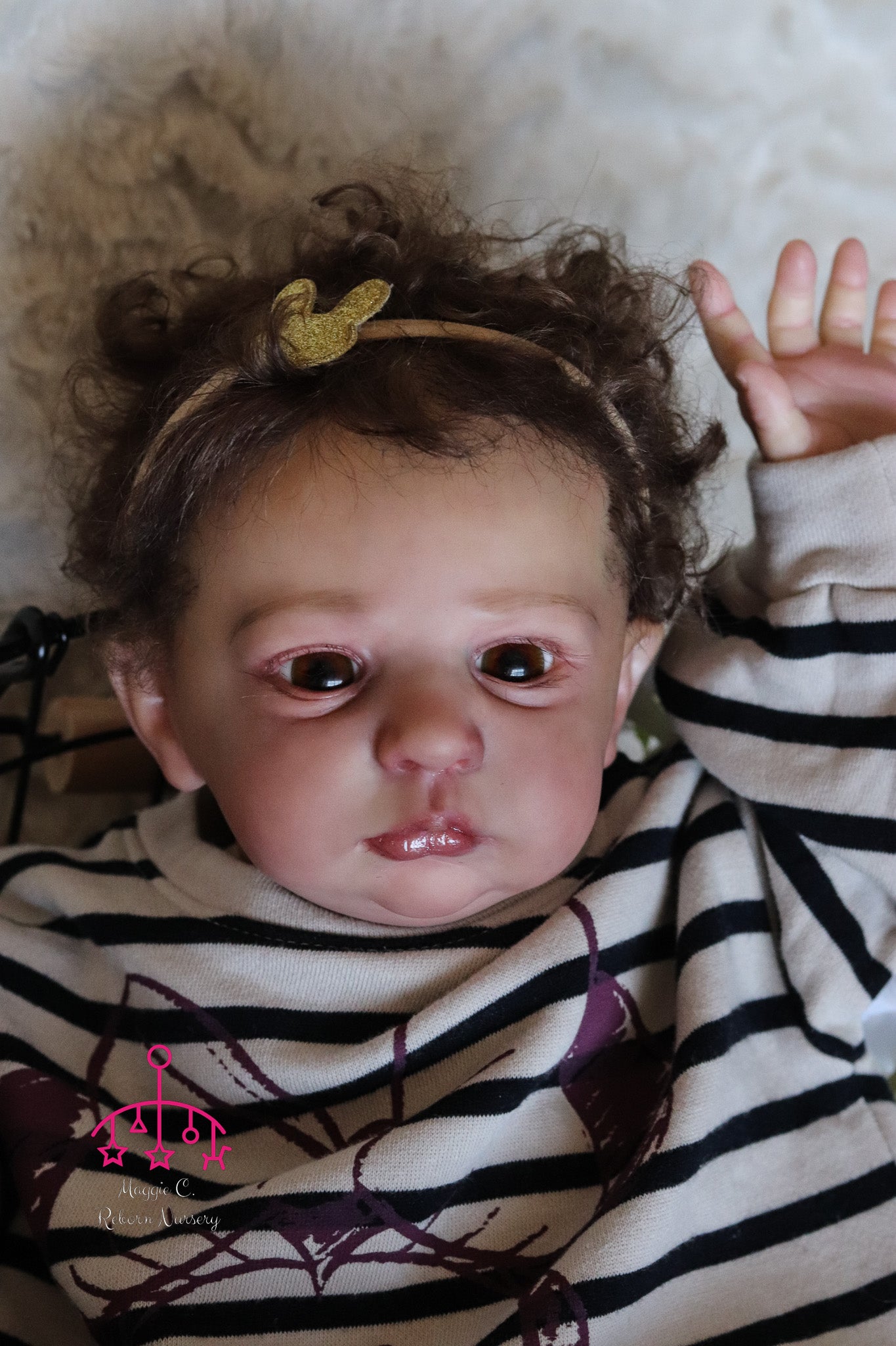 Claudio open eyes custom order Reborn baby