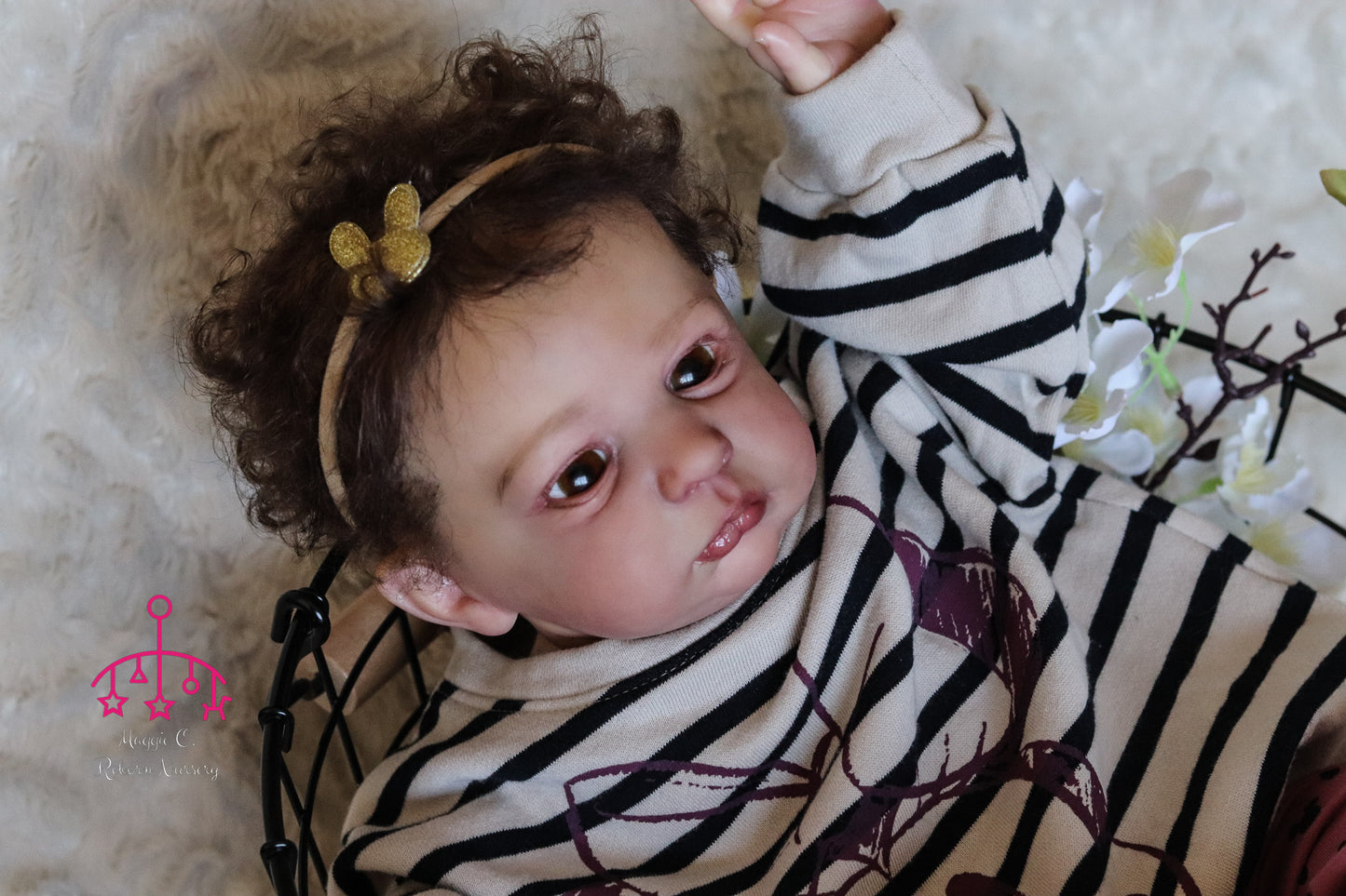 Claudio open eyes custom order Reborn baby