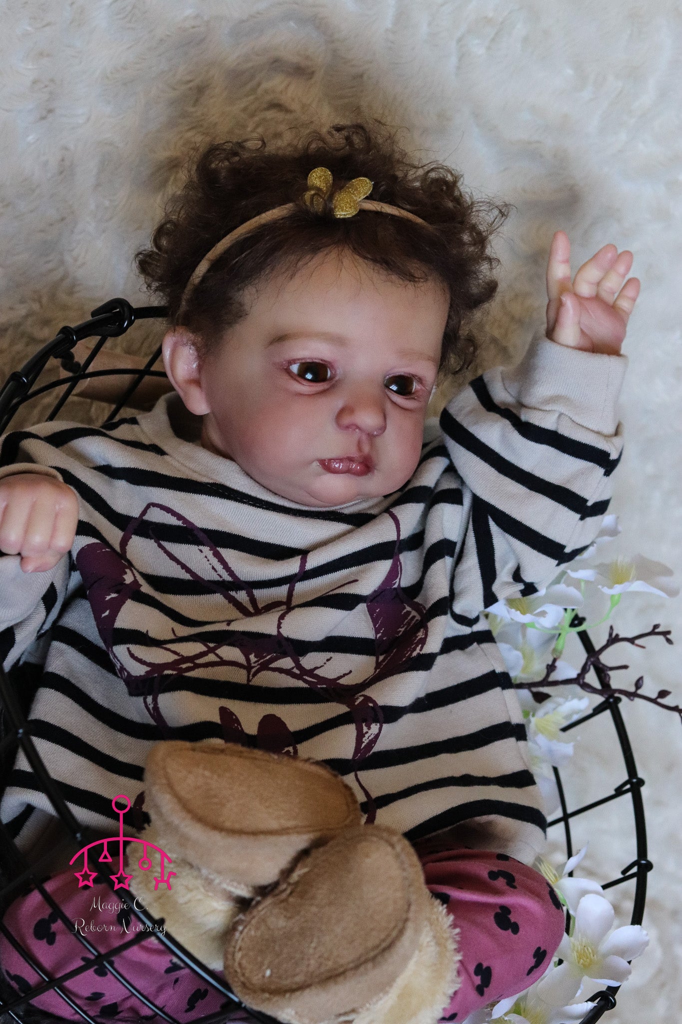 Claudio open eyes custom order Reborn baby