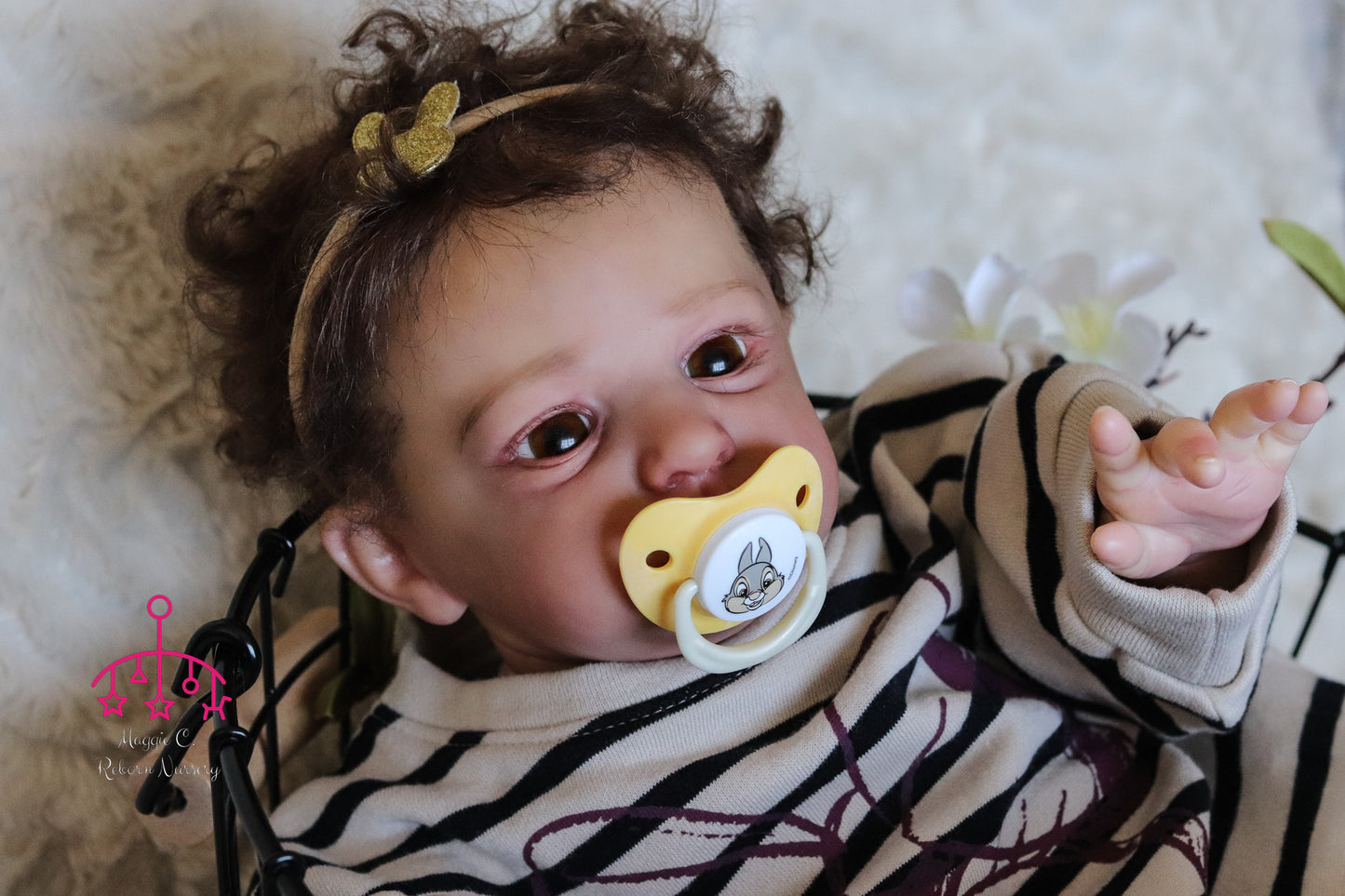 Claudio open eyes custom order Reborn baby