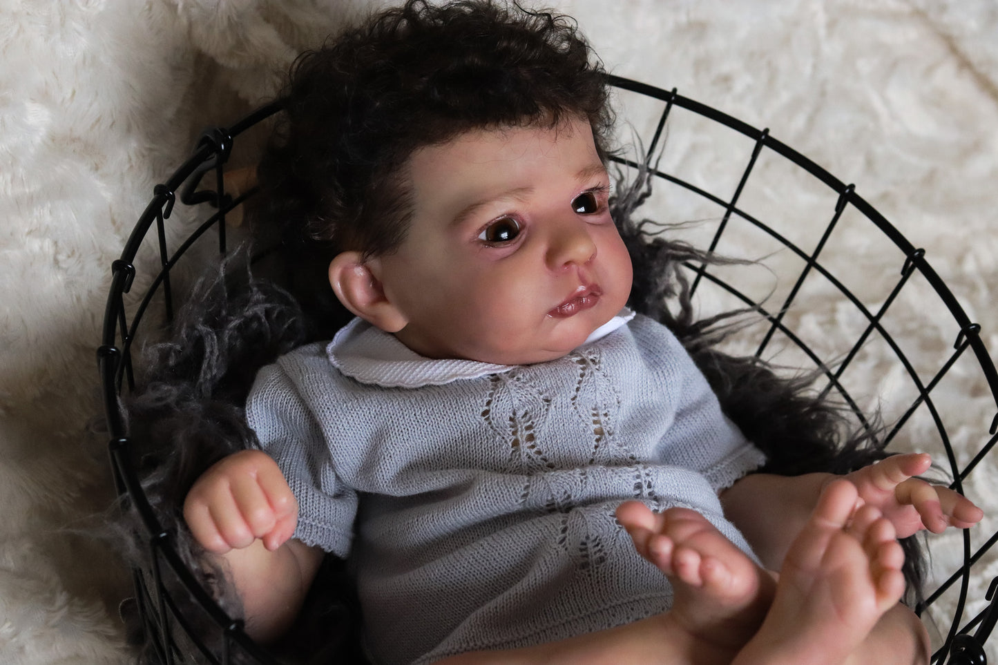 Claudio open eyes custom order Reborn baby