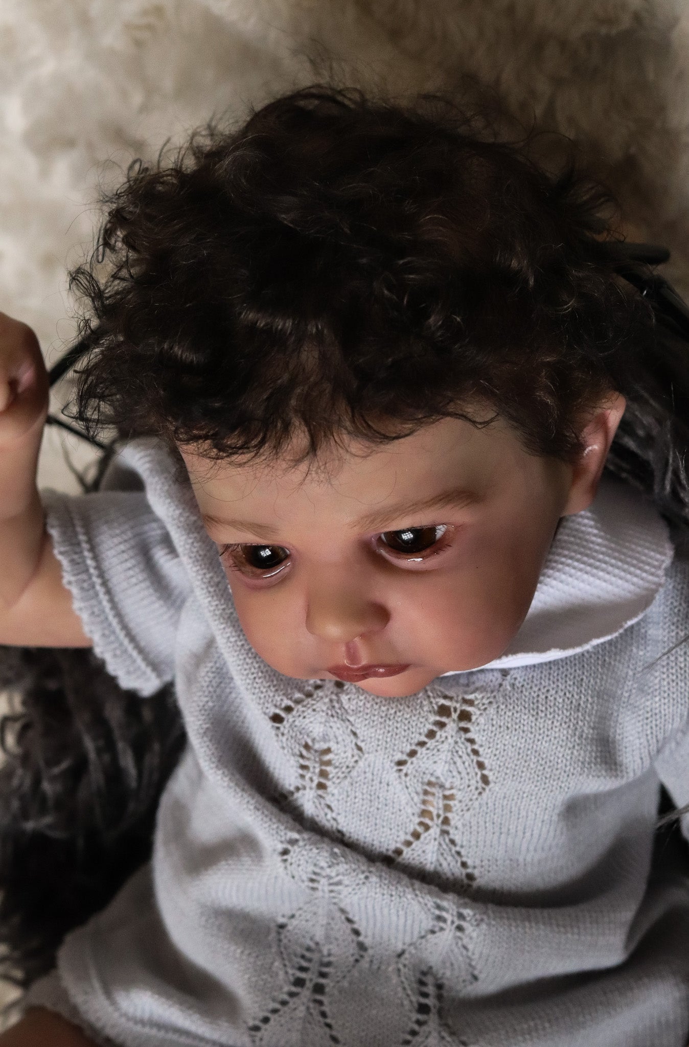 Claudio open eyes custom order Reborn baby