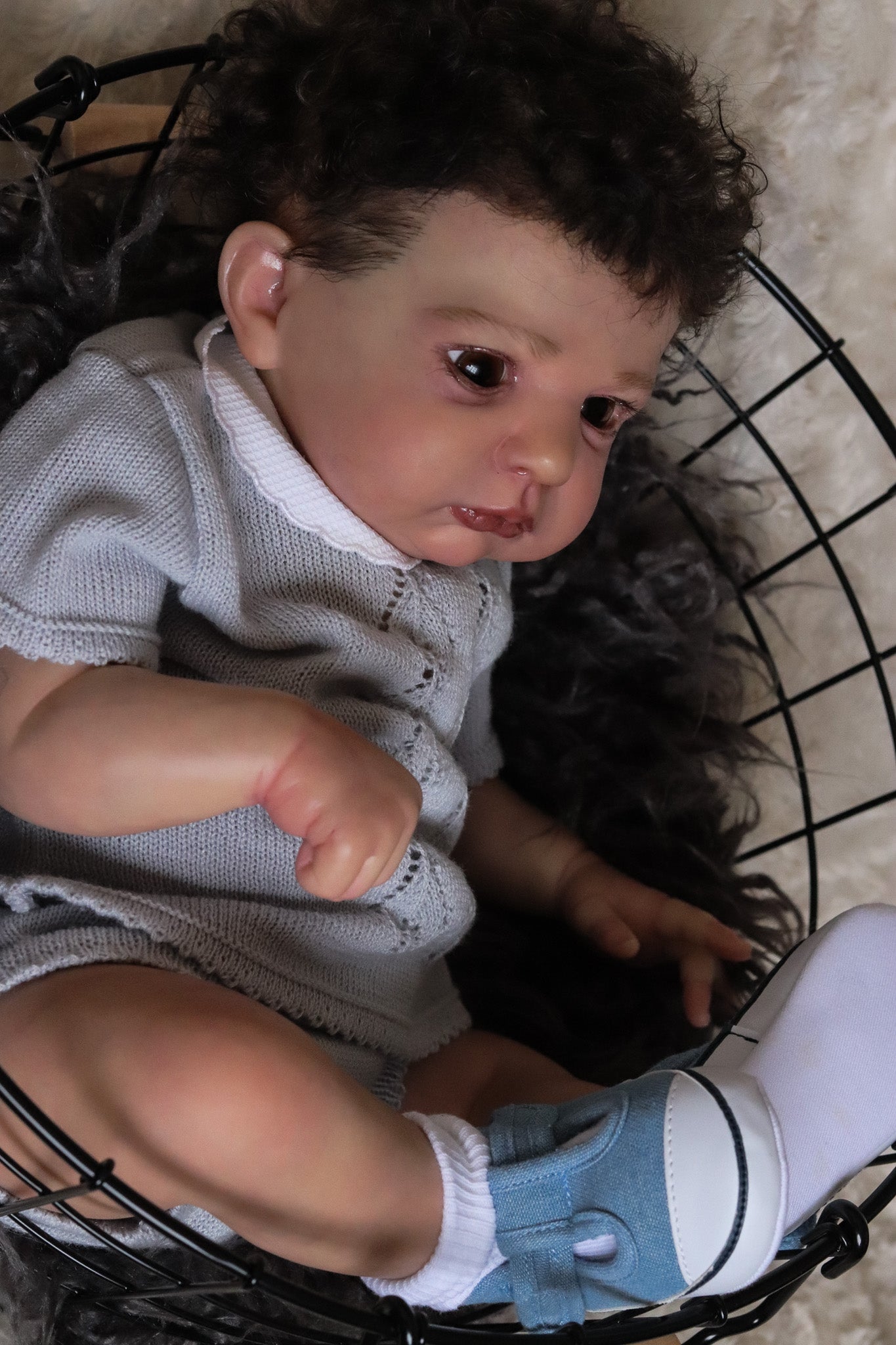Claudio open eyes custom order Reborn baby