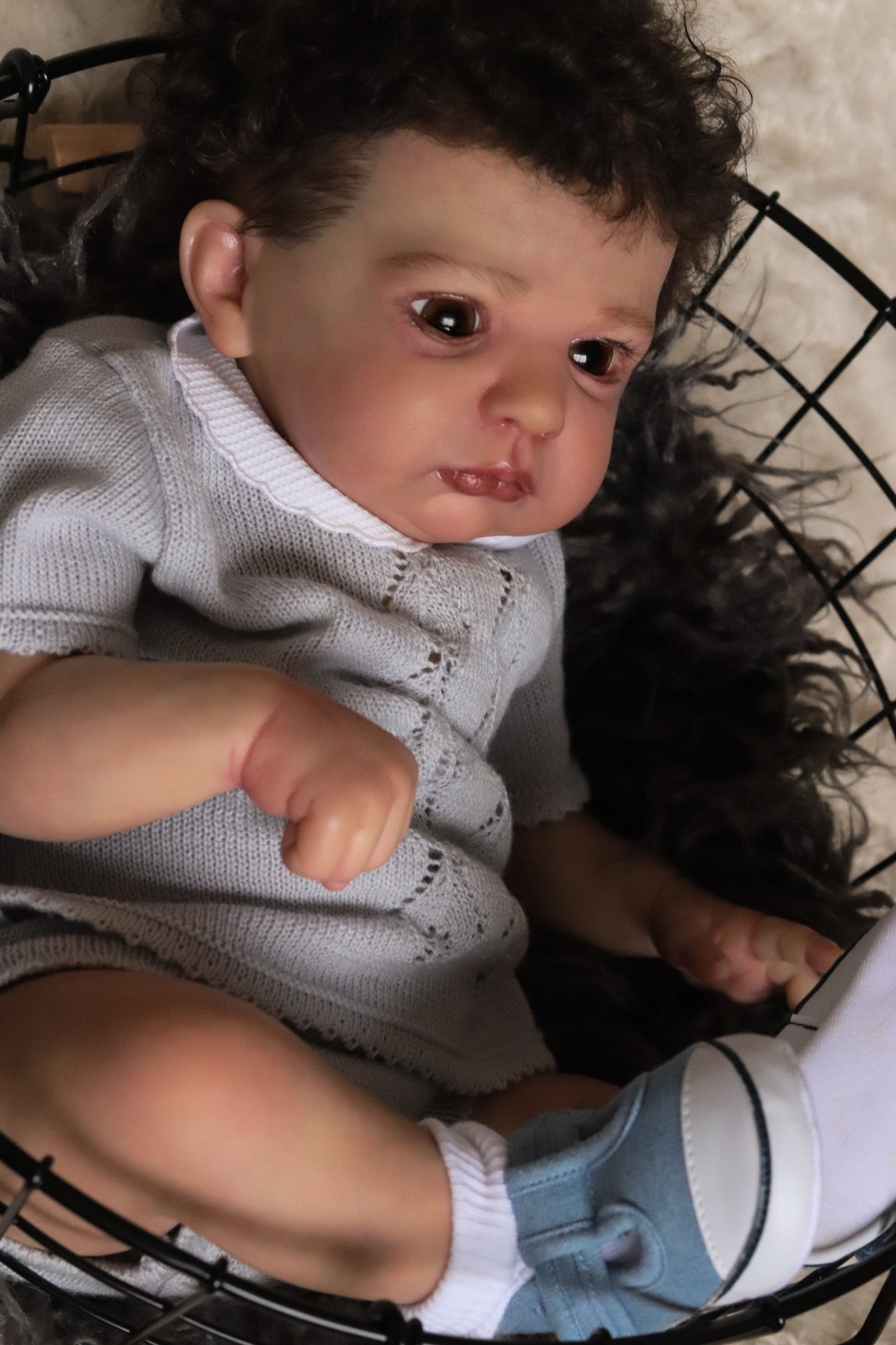 Claudio open eyes custom order Reborn baby