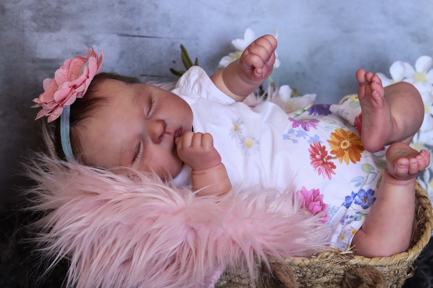 Aurora closed eyes custom order reborn baby