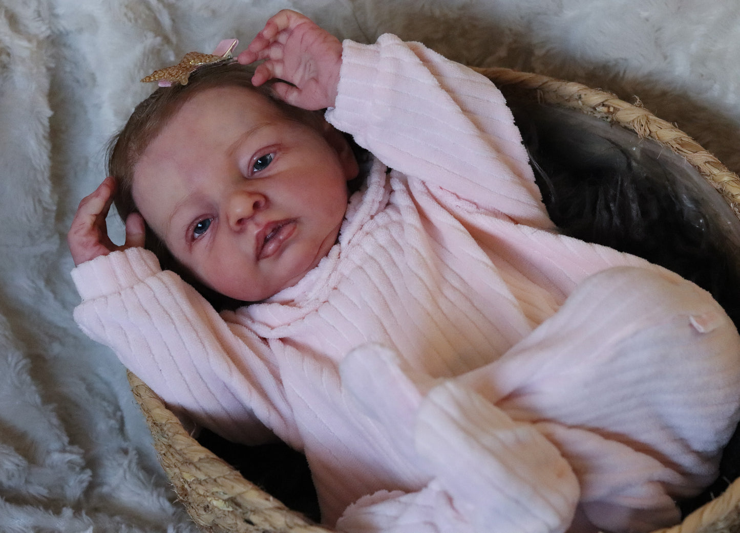 Clara hand painted Reborn baby doll ready to go