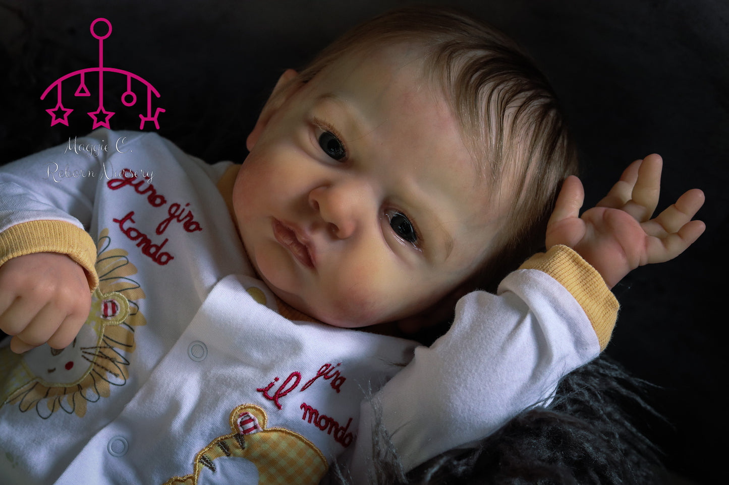 Claudio open eyes custom order Reborn baby