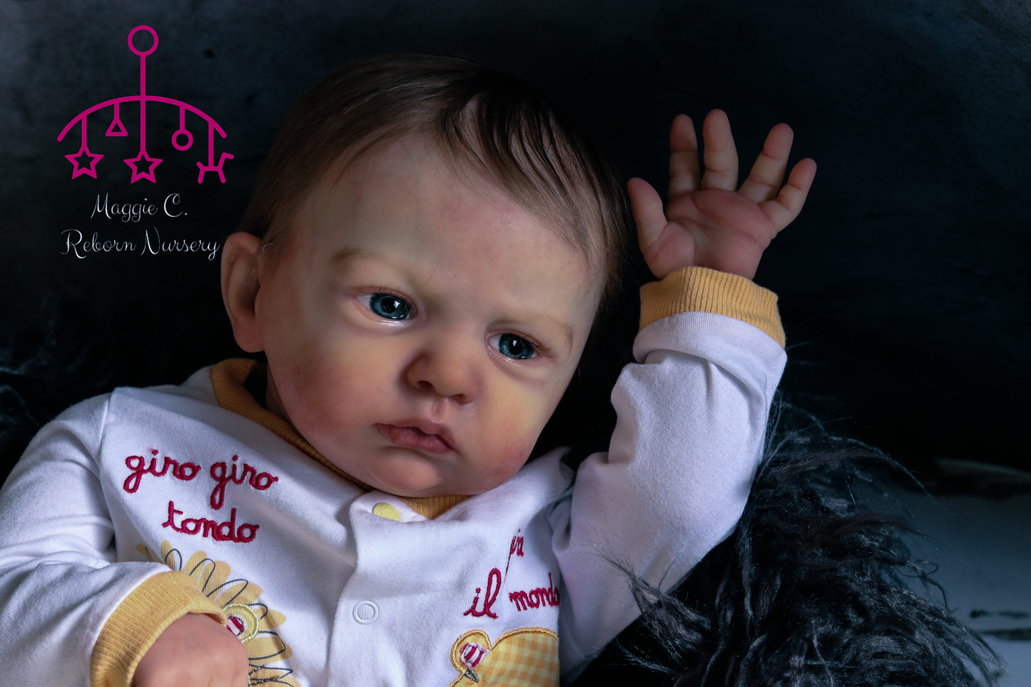 Claudio open eyes custom order Reborn baby