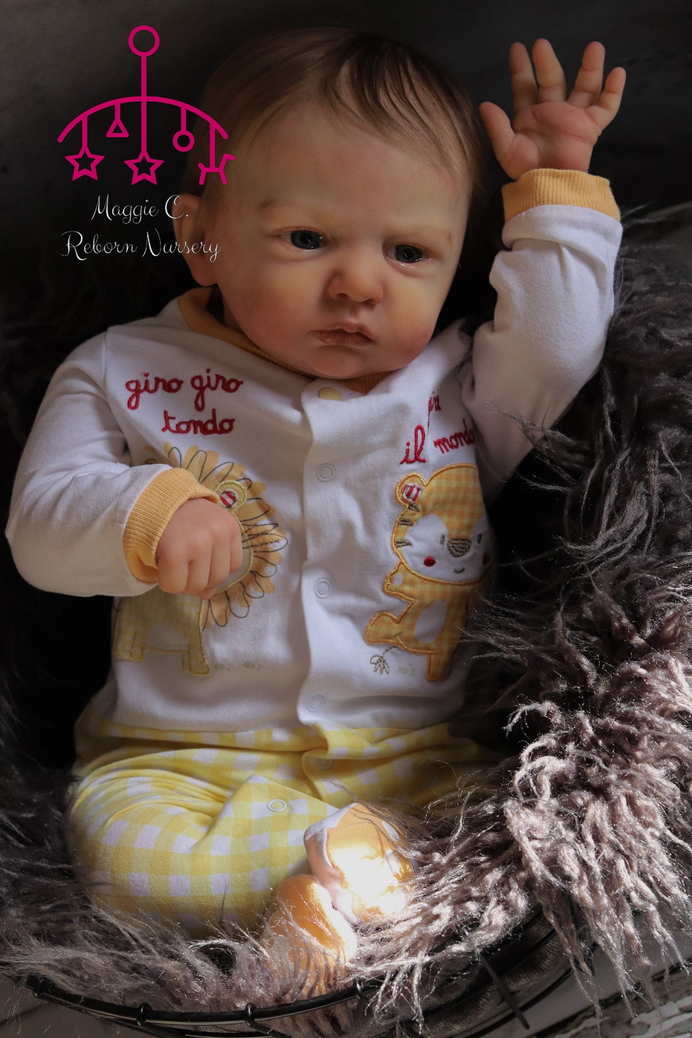 Claudio open eyes custom order Reborn baby