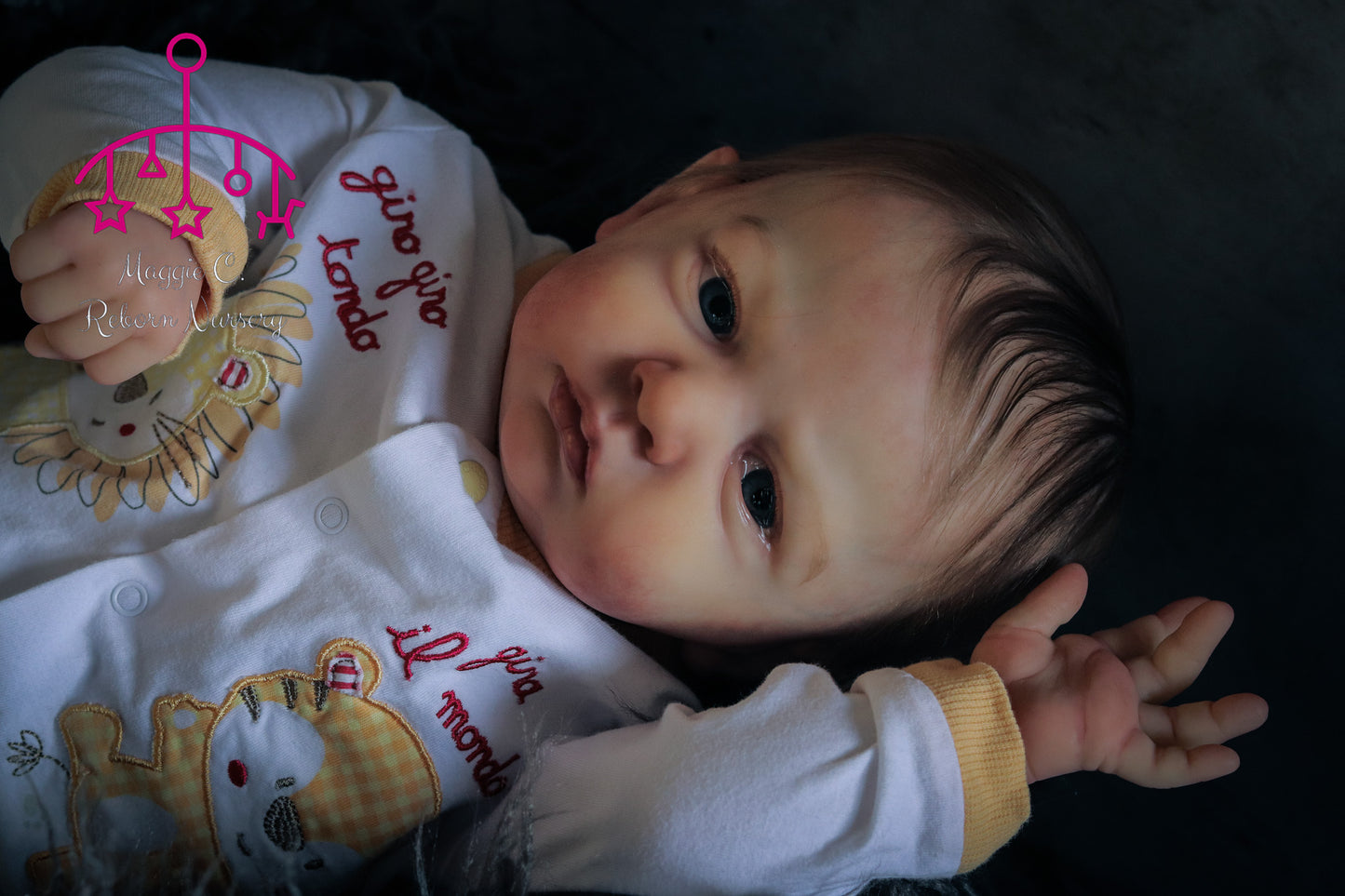 Claudio open eyes custom order Reborn baby