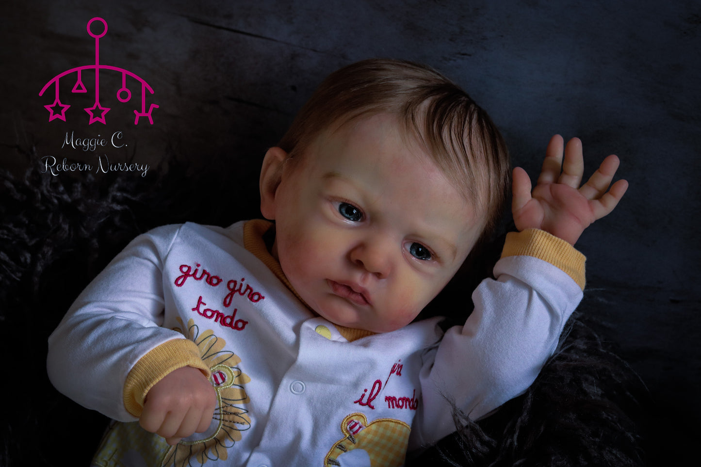 Claudio open eyes custom order Reborn baby