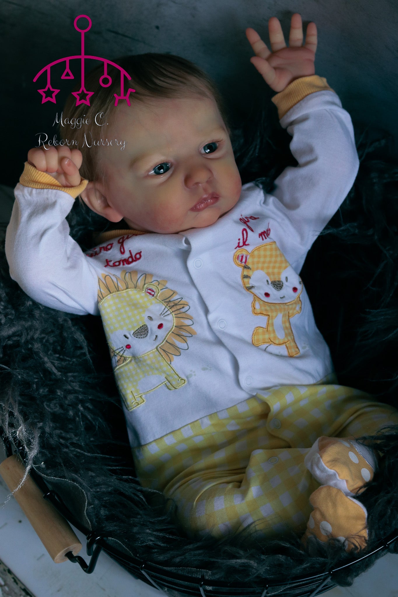 Claudio open eyes custom order Reborn baby