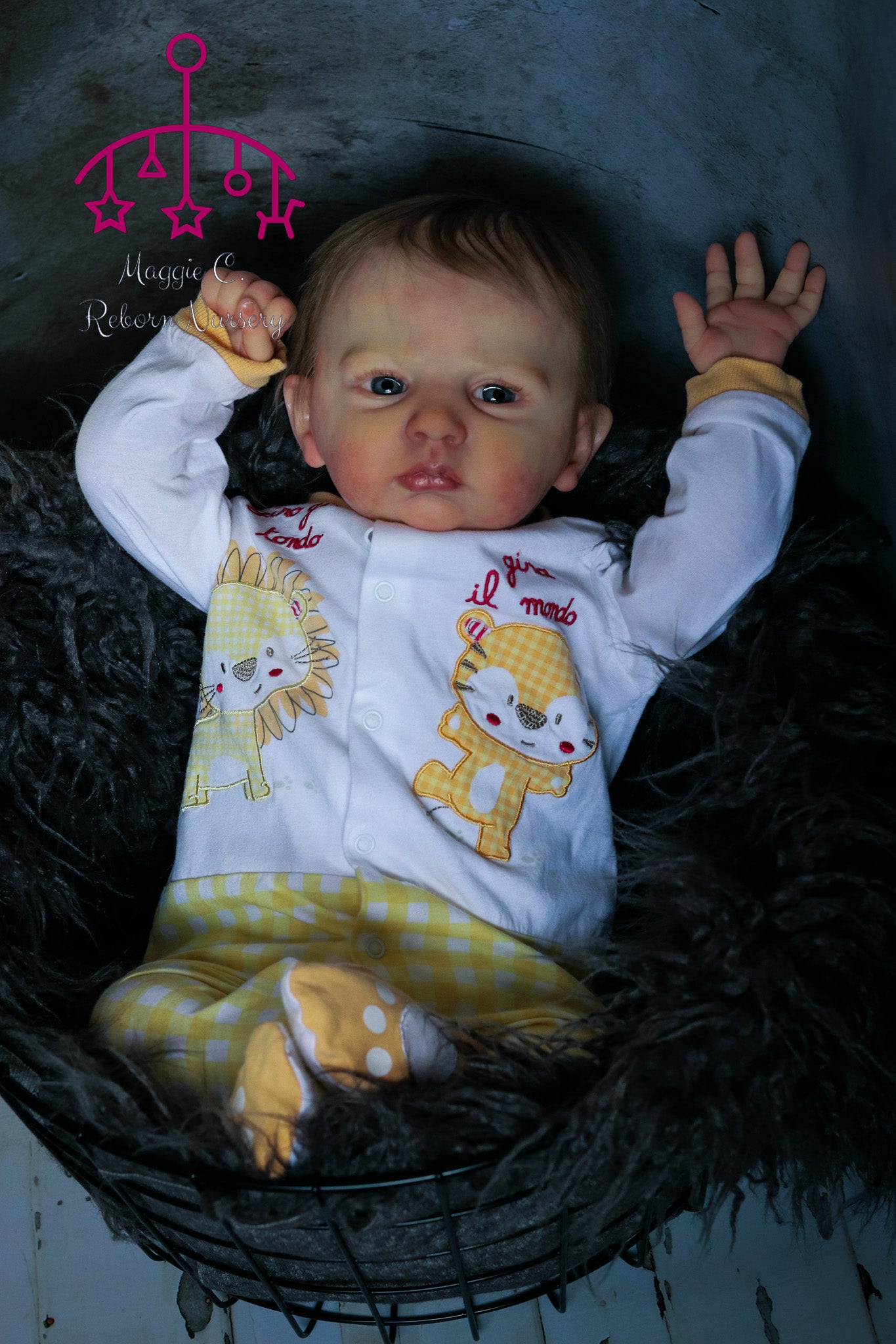 Claudio open eyes custom order Reborn baby