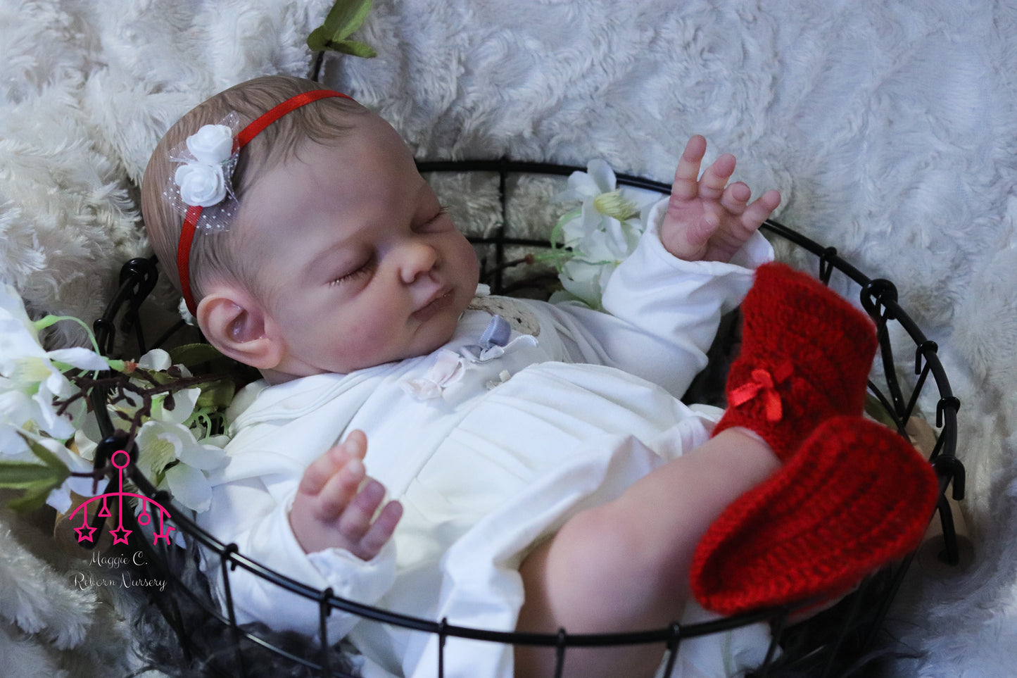 Lúcia hand painted Reborn baby doll ready to go