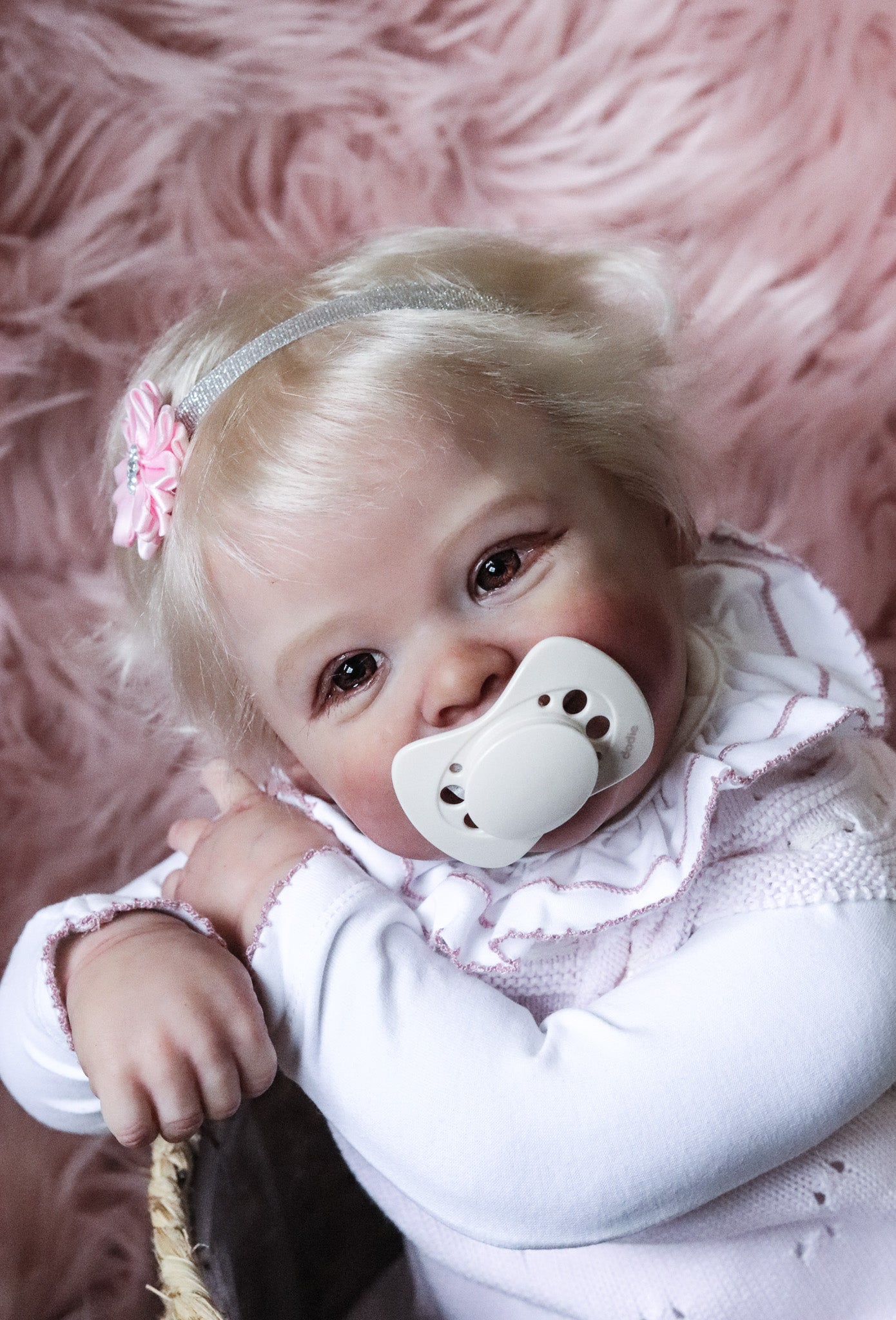 Harper open eyes custom order reborn baby