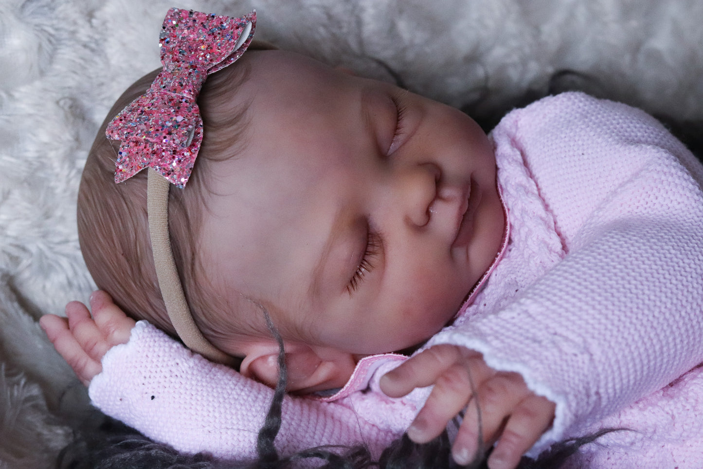 Lúcia hand painted Reborn baby doll ready to go