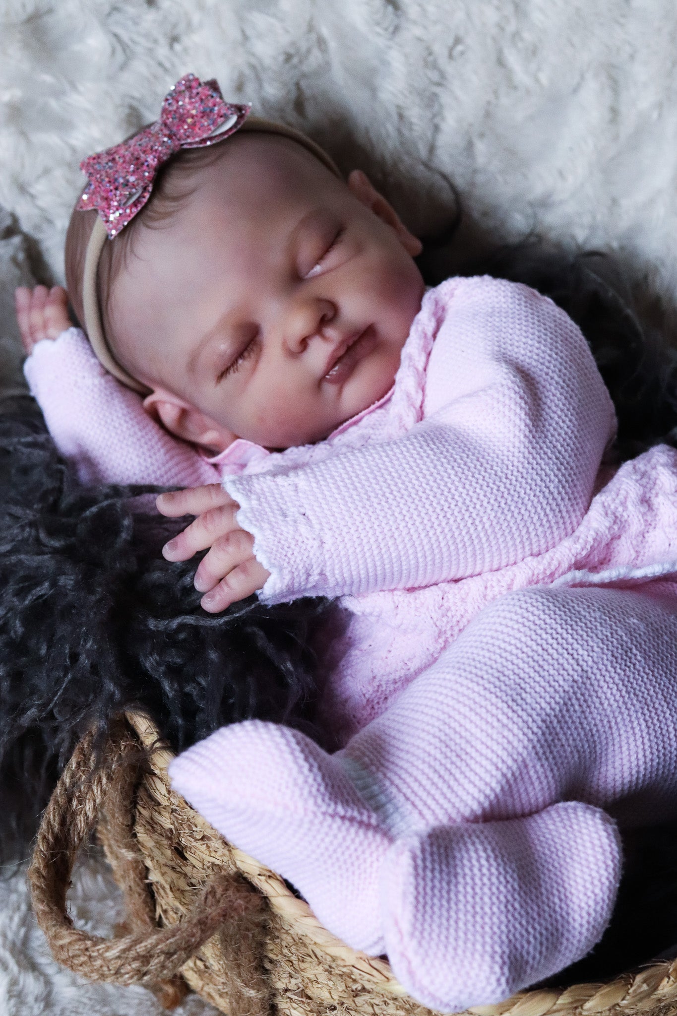 Lúcia hand painted Reborn baby doll ready to go