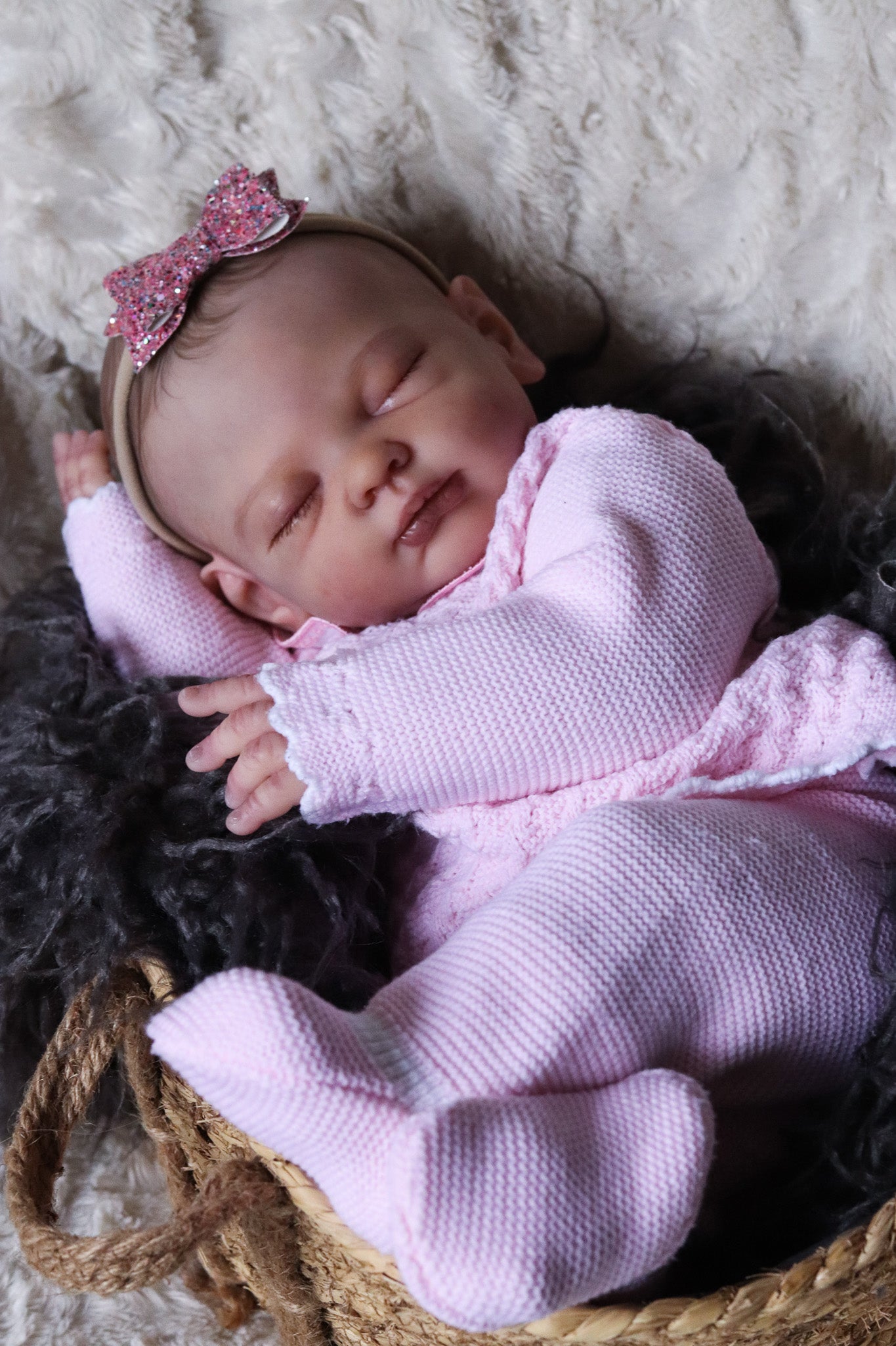 Lúcia hand painted Reborn baby doll ready to go