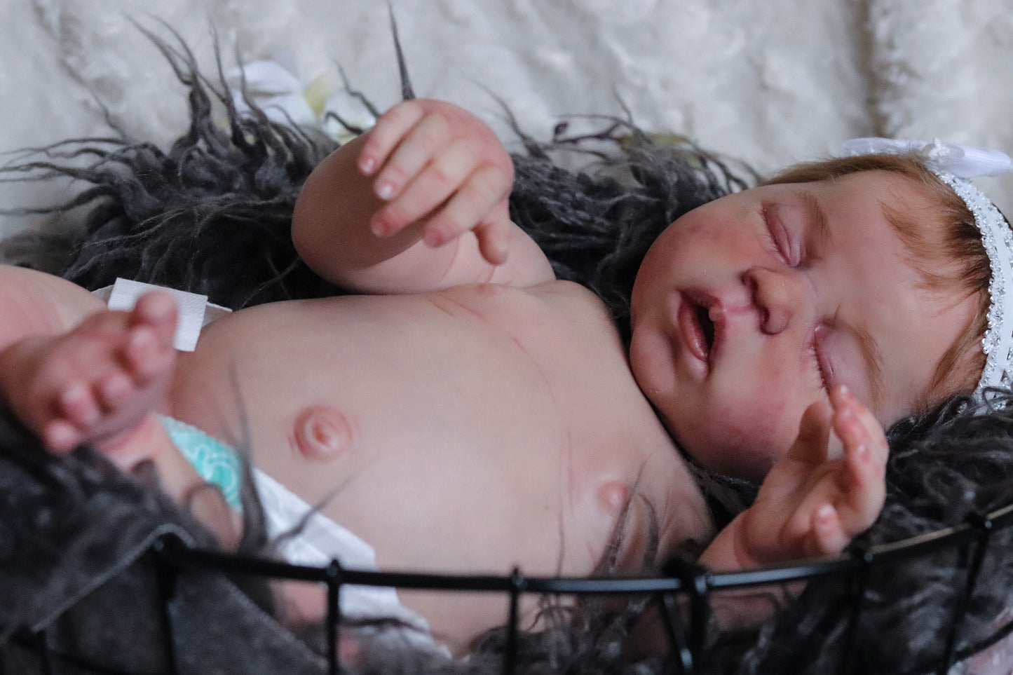 Phoebe hand painted Reborn baby doll ready to go
