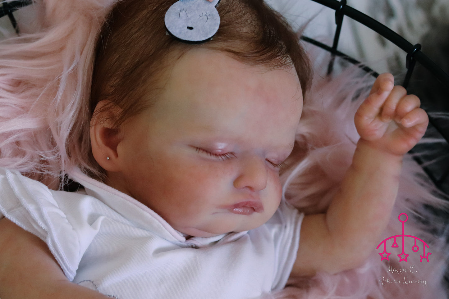 Rose closed eyes custom order reborn baby