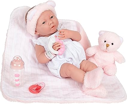 JCTOYS / Berenger doll full vinil body with pink Blanket