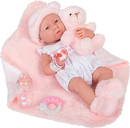 JCTOYS / Berenger doll full vinil body with pink Blanket