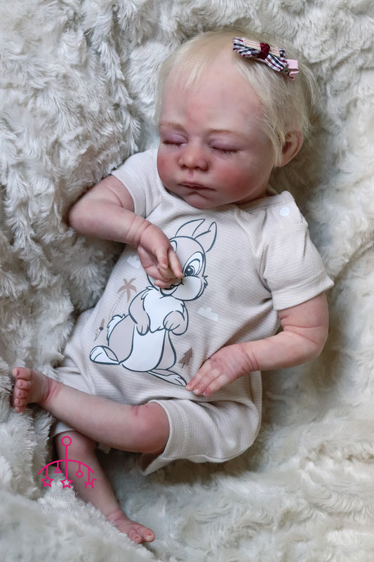 Diana closed eyes custom order reborn baby