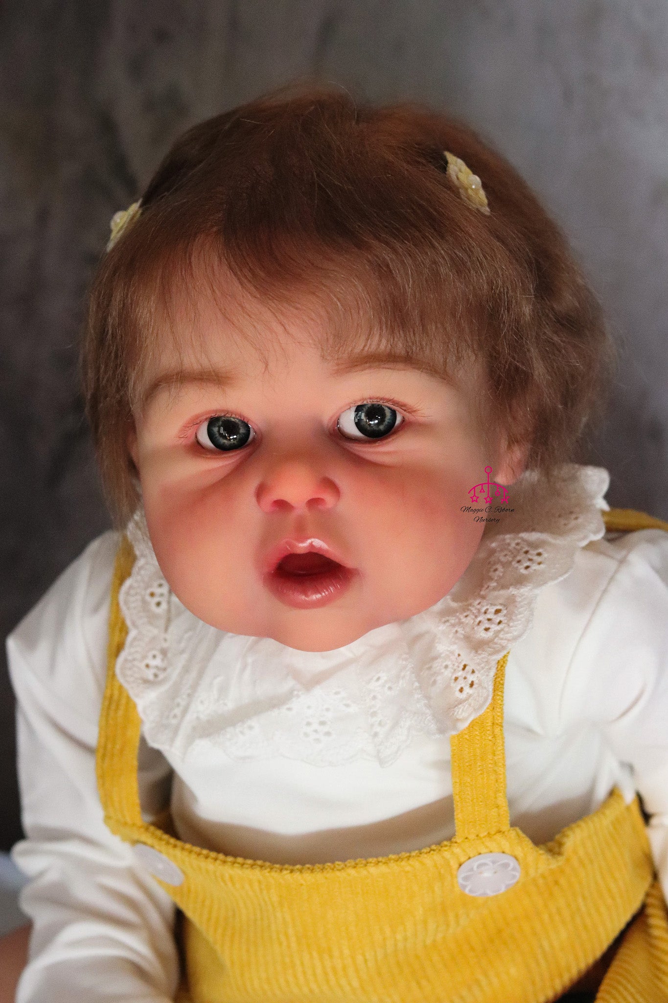 Violeta open eyes custom order Reborn baby Todder