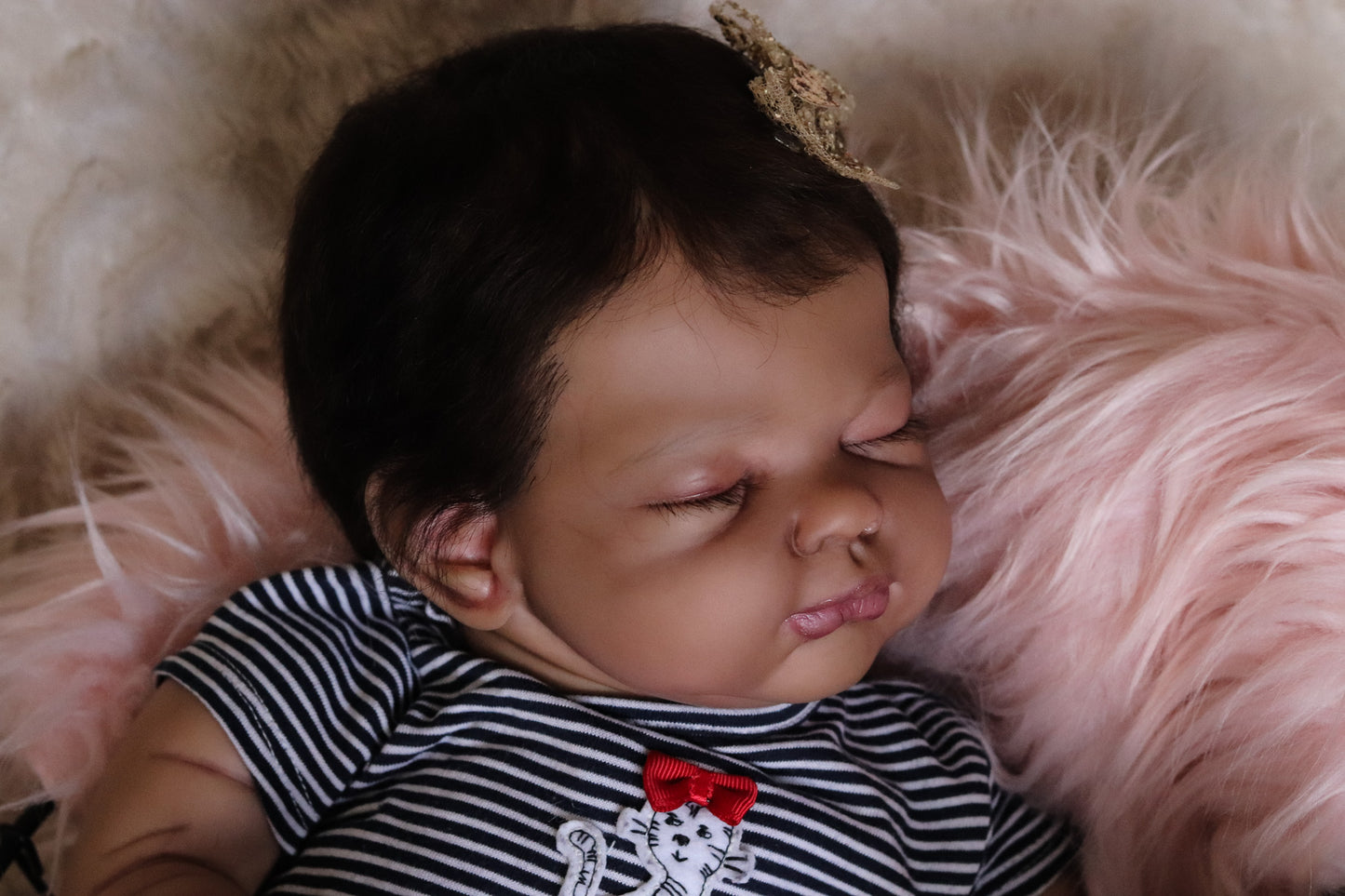 Lucia closed eyes custom order reborn baby