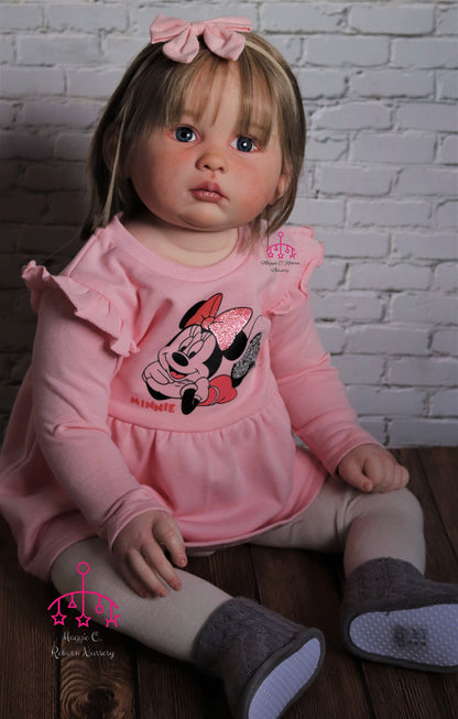 Juliana open eyes custom order Reborn baby