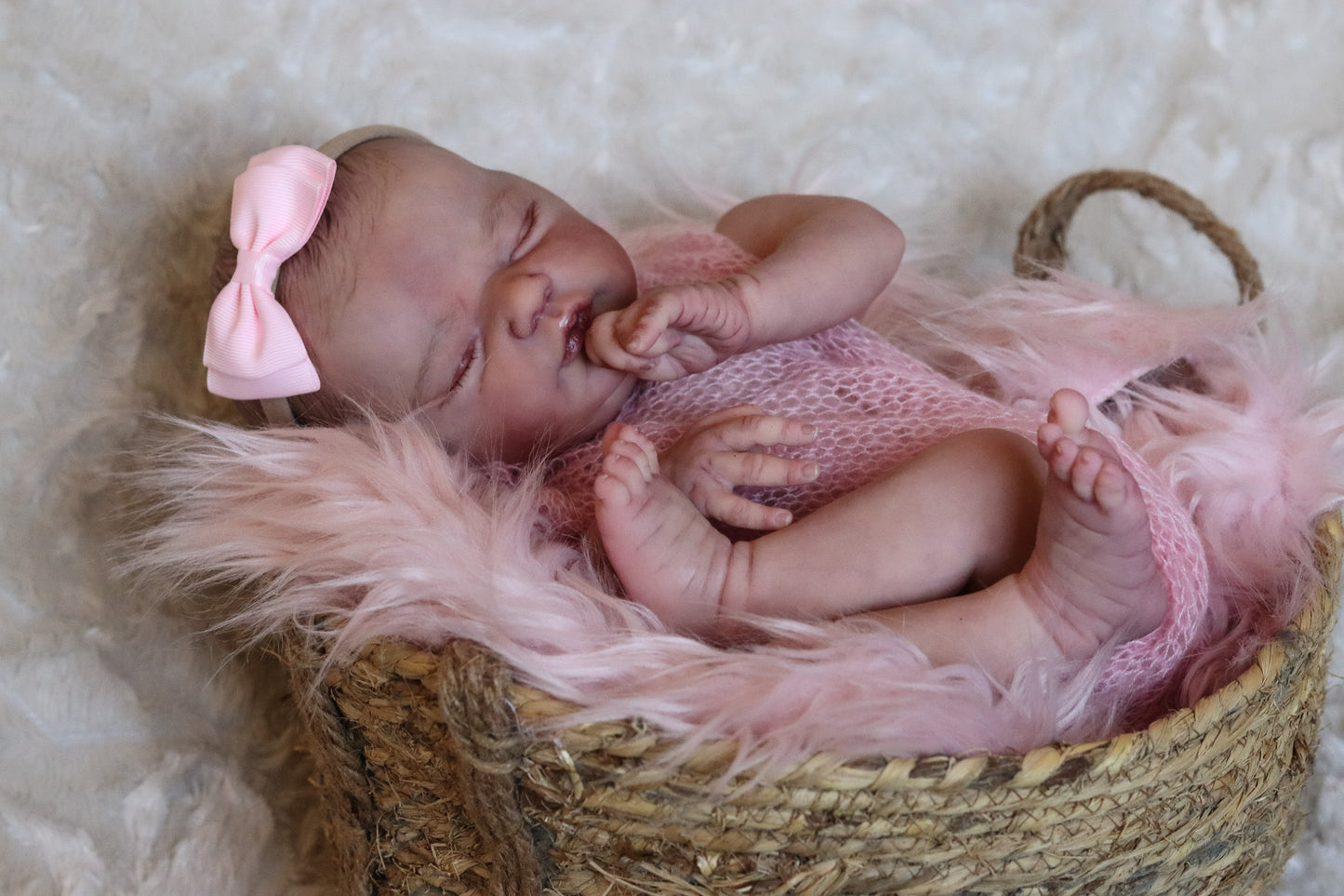 Paula closed eyes custom order reborn baby