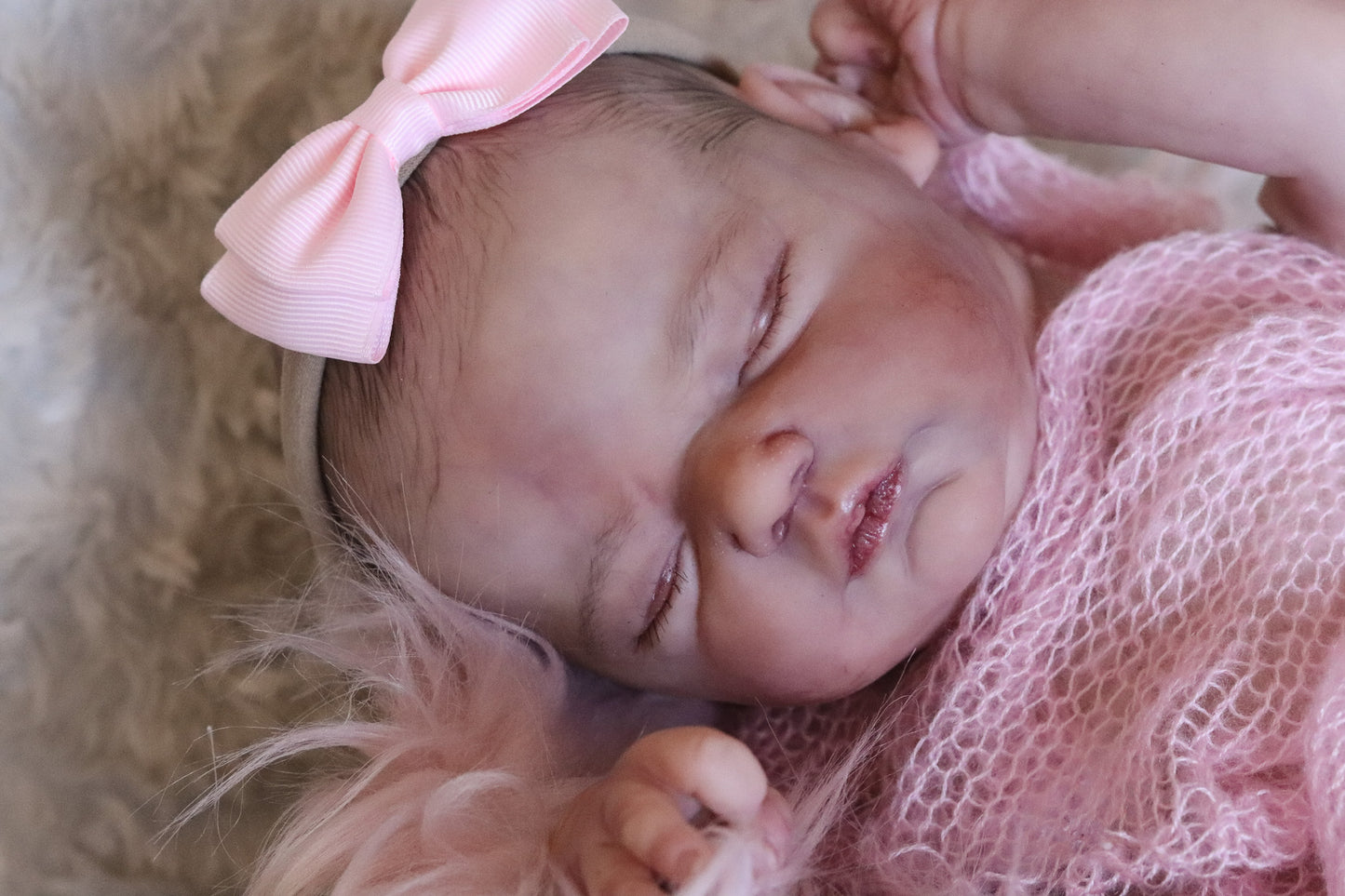 Paula closed eyes custom order reborn baby