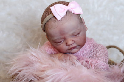 Paula closed eyes custom order reborn baby