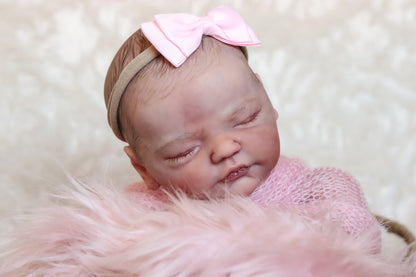 Paula closed eyes custom order reborn baby