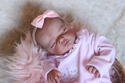 Paula closed eyes custom order reborn baby