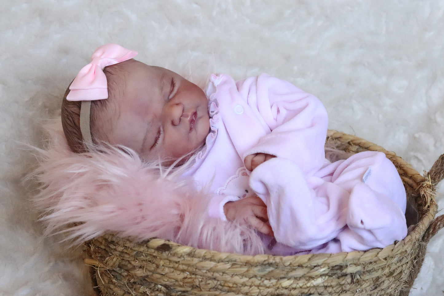 Paula closed eyes custom order reborn baby