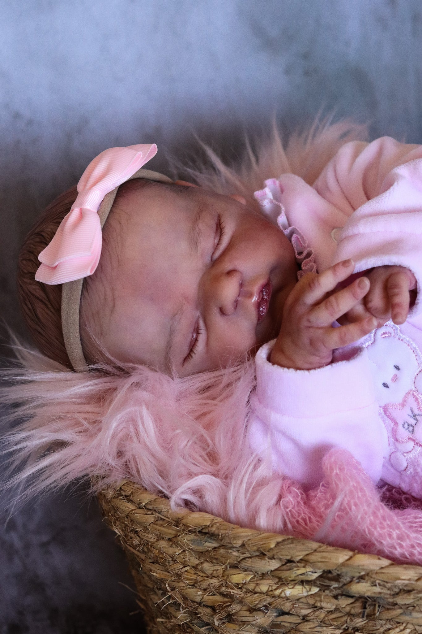 Paula closed eyes custom order reborn baby