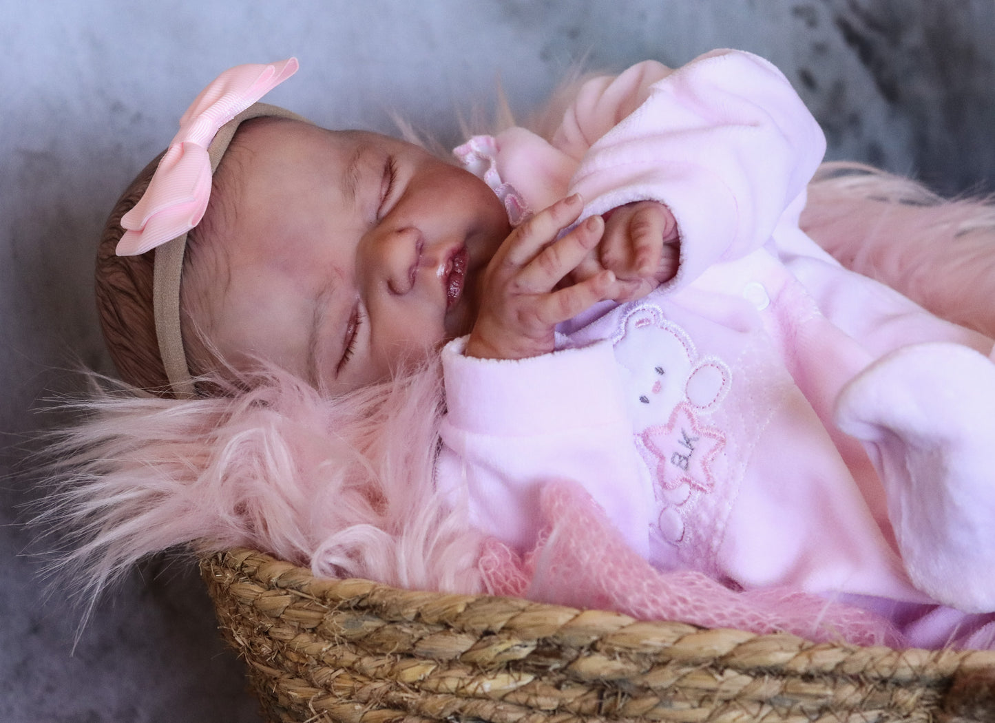 Paula closed eyes custom order reborn baby