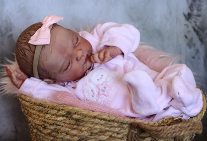 Paula closed eyes custom order reborn baby