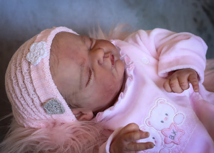 Paula closed eyes custom order reborn baby